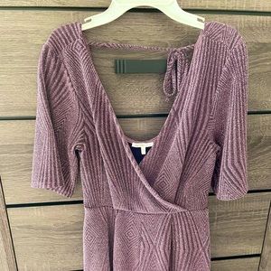Charlotte Russe - Purple metallic Romper